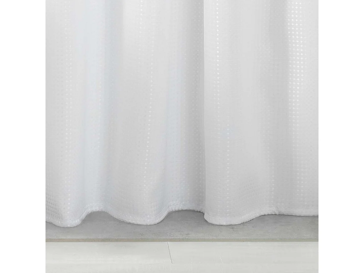 Rideau de Douche "Quartz" 180x200cm Blanc