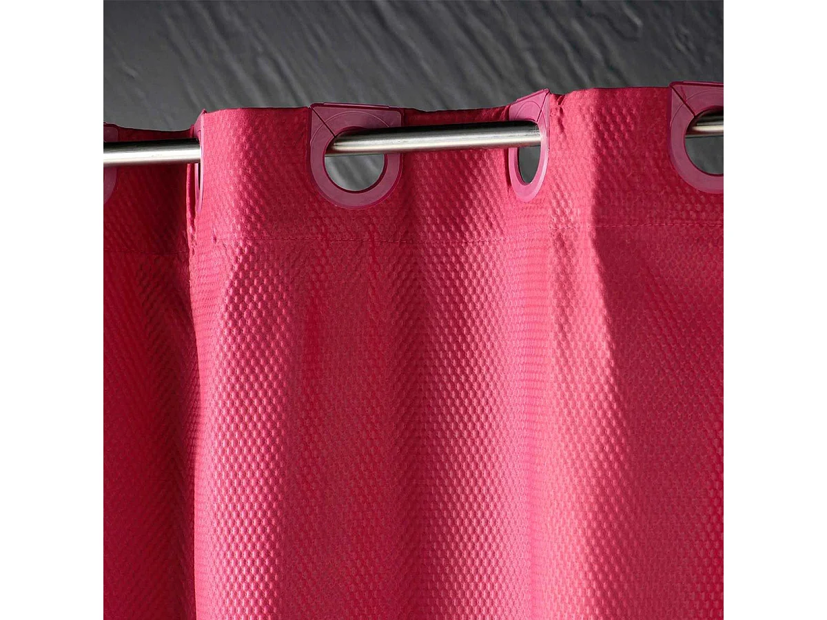 Rideau de Douche "Dotty" 180x200cm Framboise