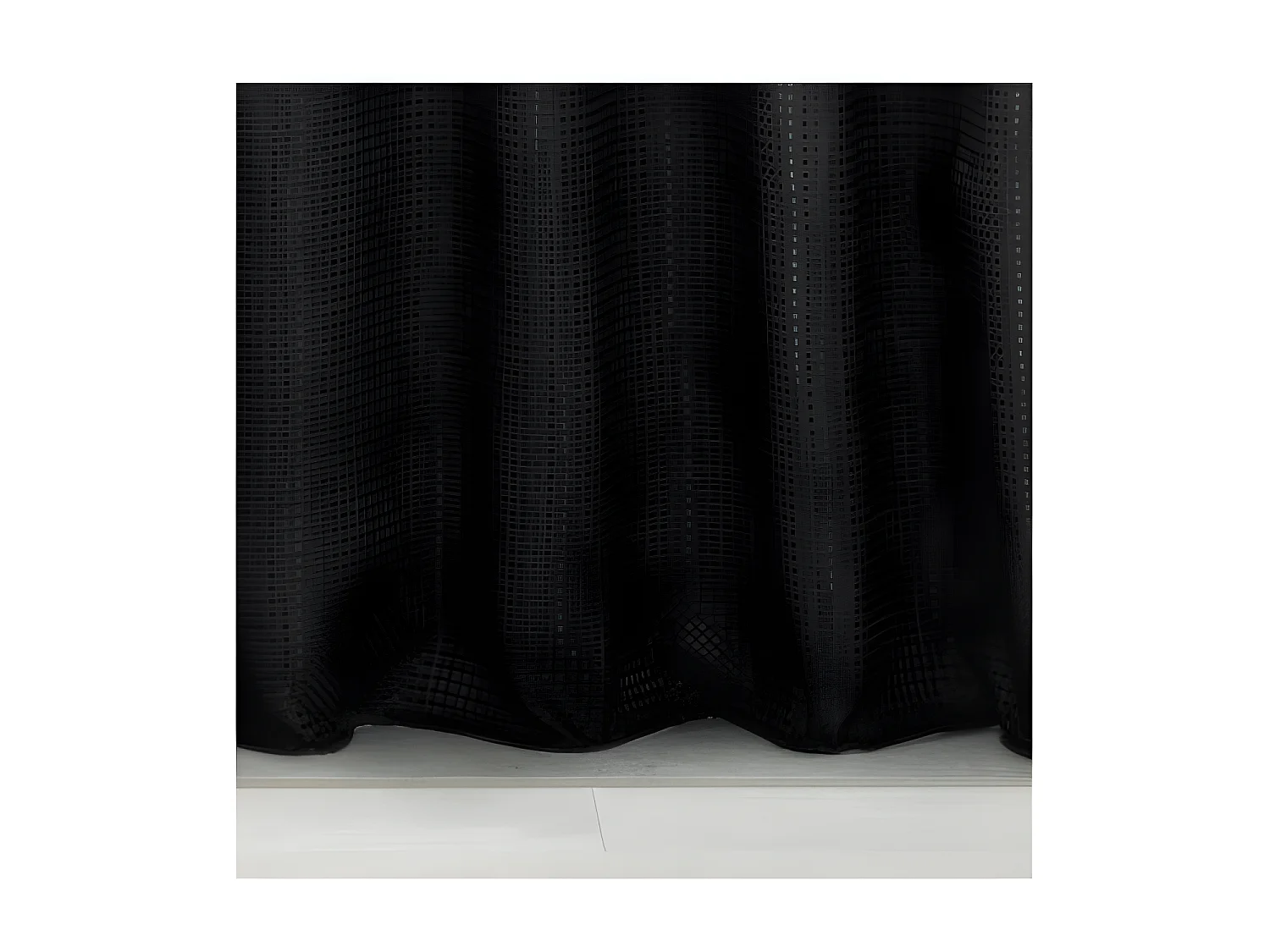 Rideau de Douche "Quartz" 180x200cm Noir