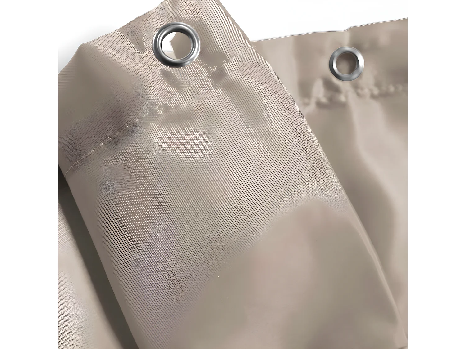 Rideau de Douche Uni "Essencia" 180x200cm Taupe