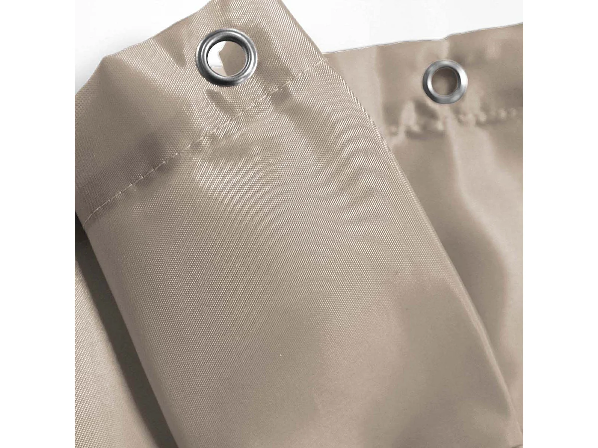 Rideau de Douche Uni "Essencia" 180x200cm Taupe