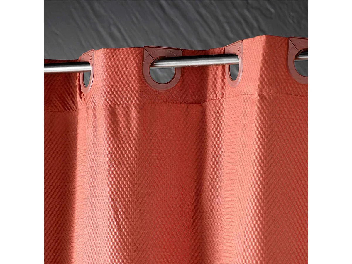 Rideau de Douche "Dotty" 180x200cm Terracotta