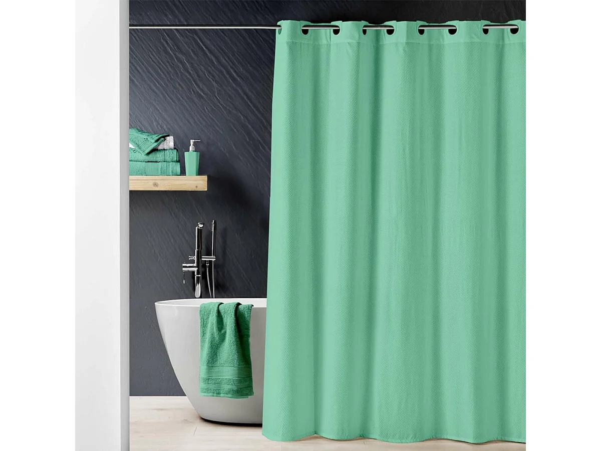 Rideau de Douche "Dotty" 180x200cm Tilleul