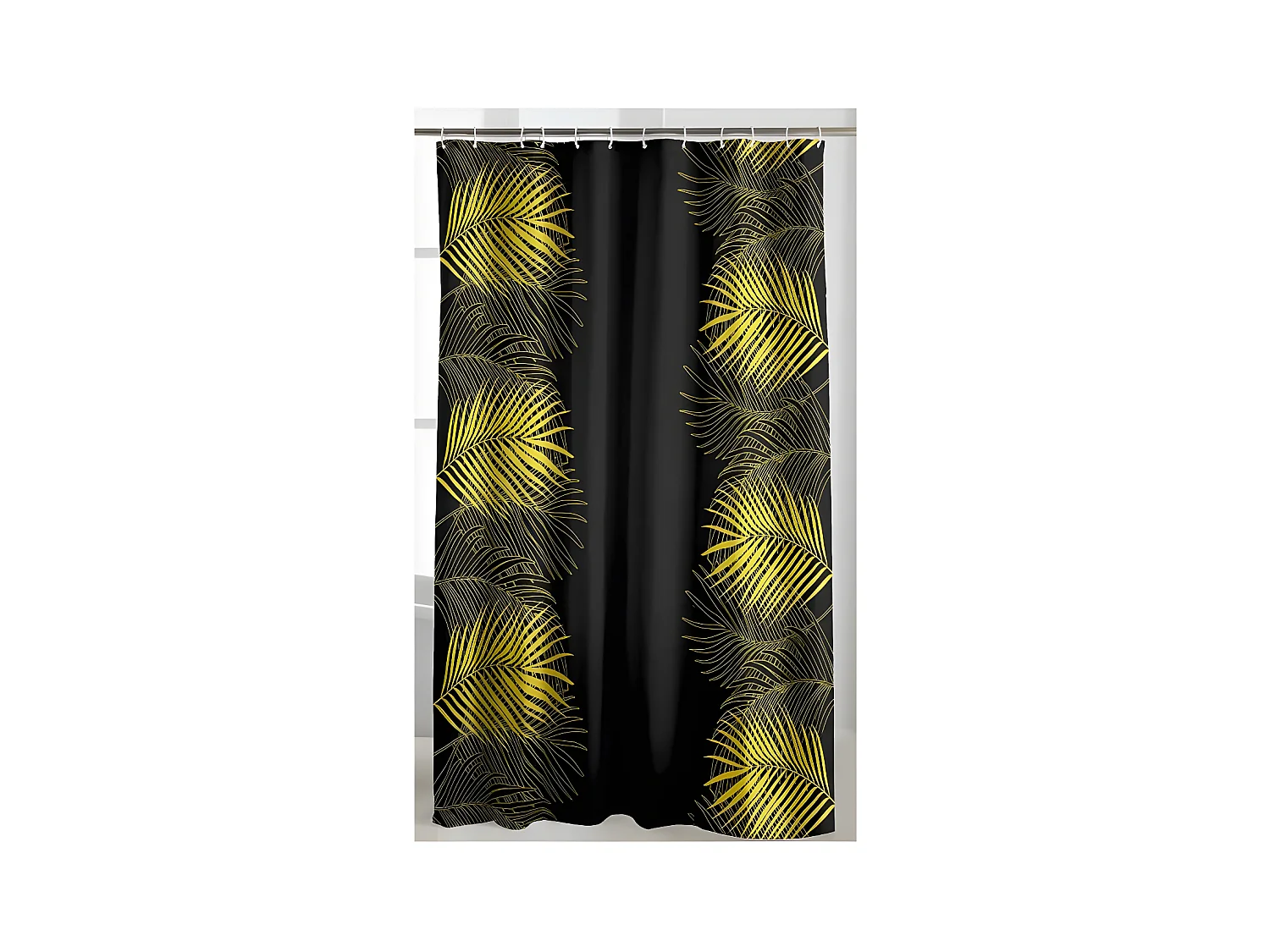 Rideau de Douche Imprimé "Orbella" 180x200cm Noir