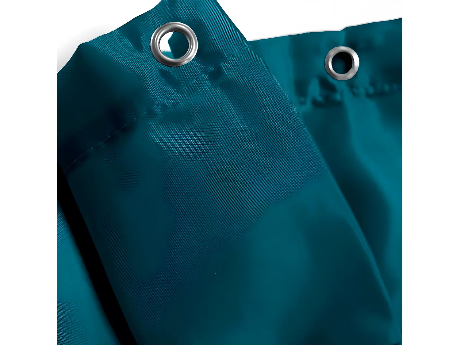 Rideau de Douche Uni "Essencia" 180x200cm Bleu Pétrole