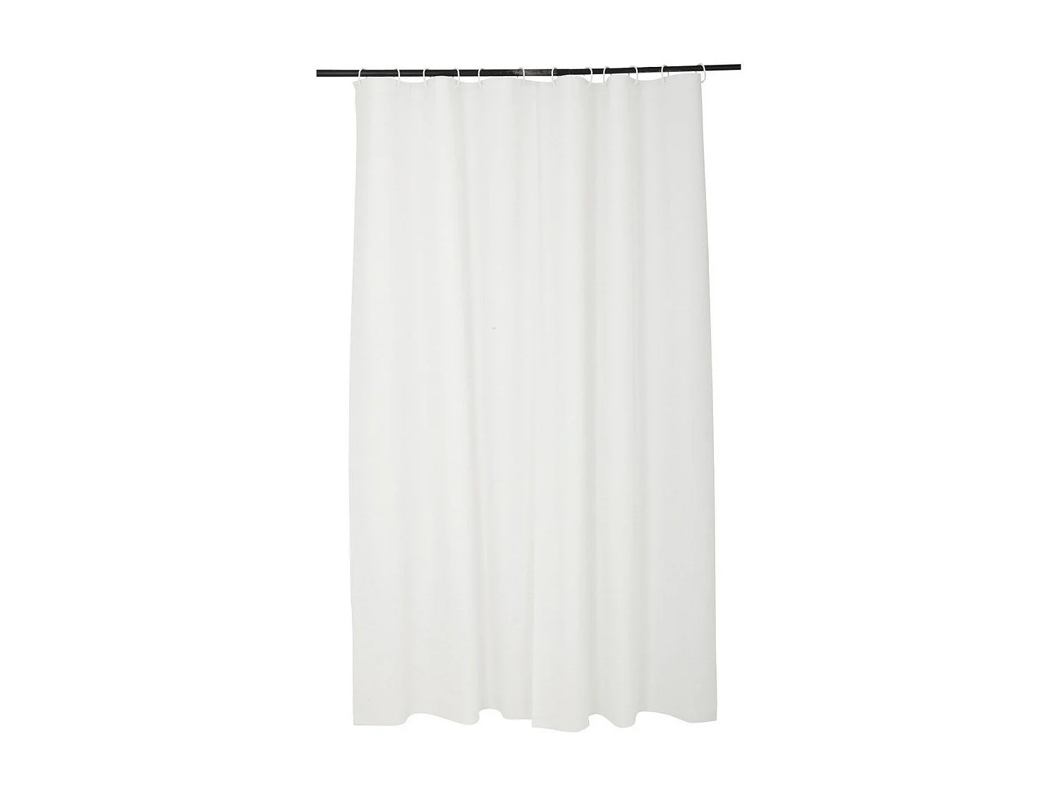 Rideau de Douche PEVA "Vitamine II" 180x200cm Blanc