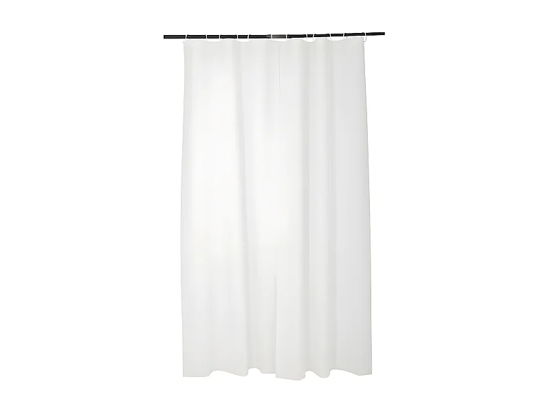 Rideau de Douche PEVA "Vitamine II" 180x200cm Blanc