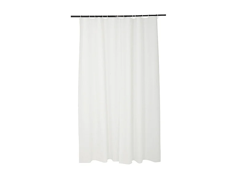 Rideau de Douche PEVA "Vitamine II" 180x200cm Blanc