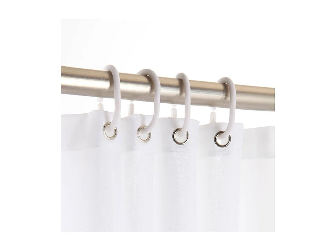 Rideau de Douche Uni "Essencia" 180x200cm Tilleul