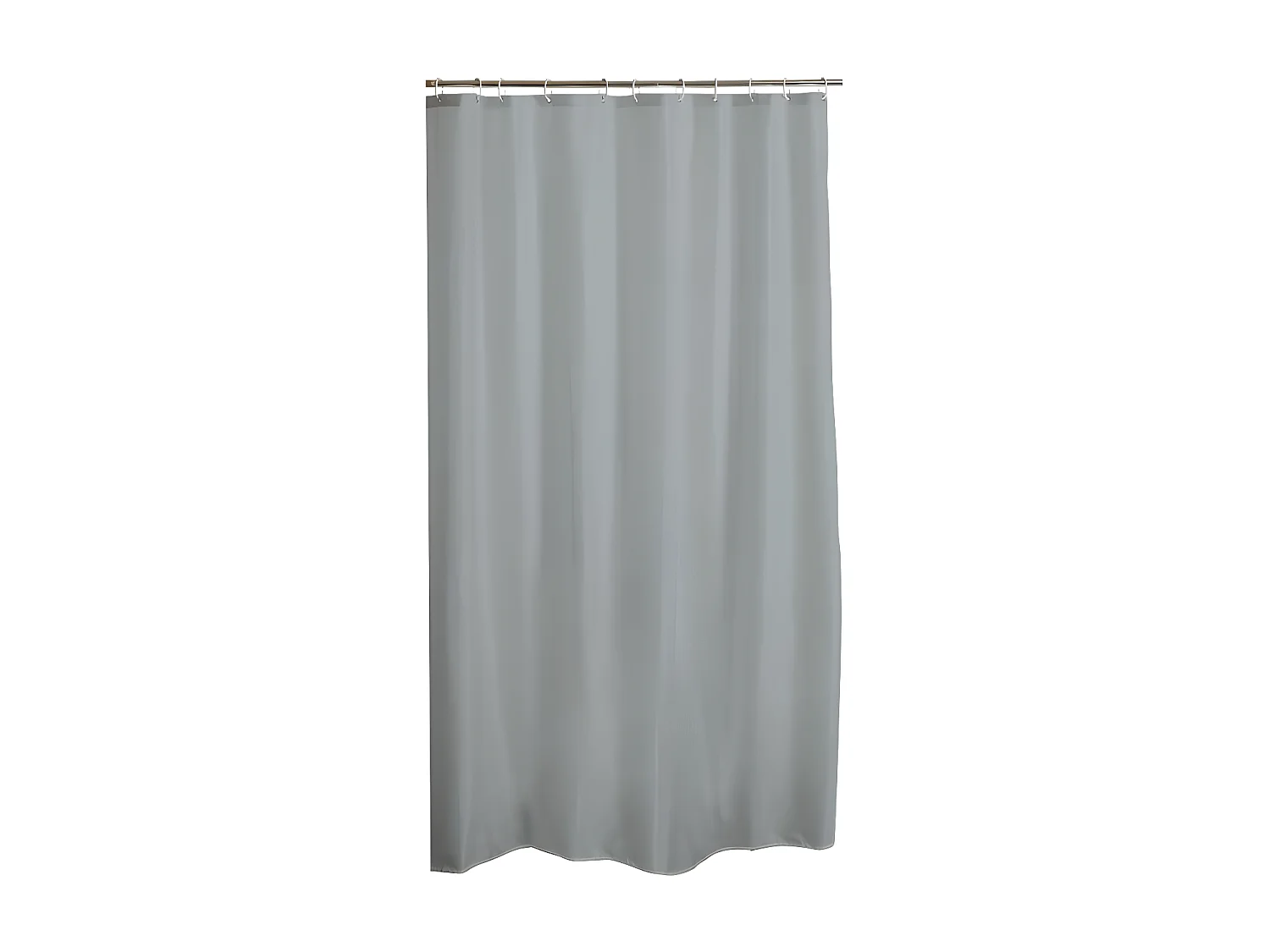 Rideau de Douche PEVA "Vitamine II" 180x200cm Gris Clair