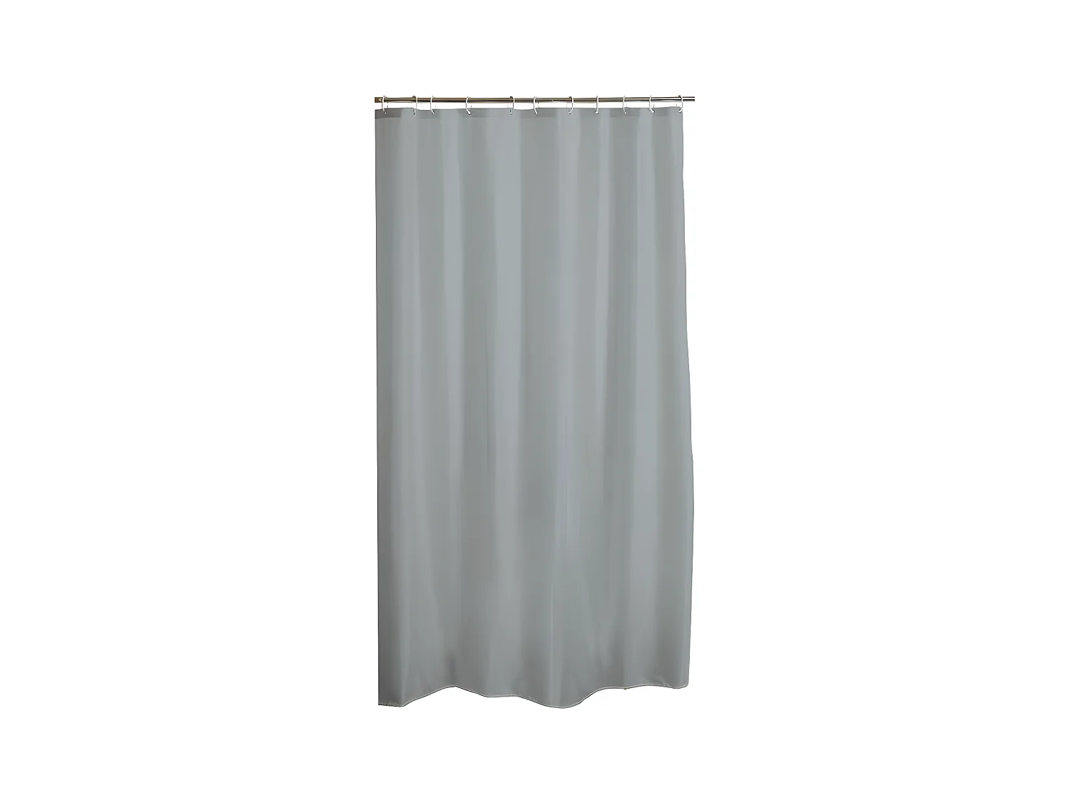 Rideau de Douche PEVA "Vitamine II" 180x200cm Gris Clair