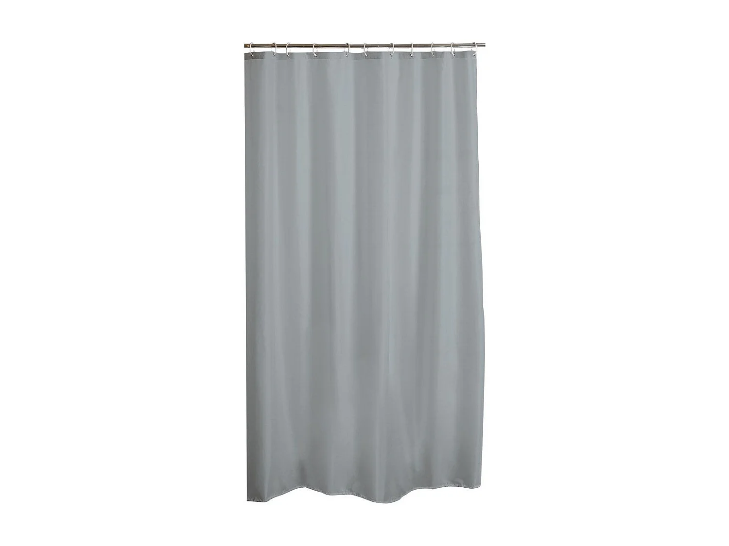 Rideau de Douche PEVA "Vitamine II" 180x200cm Gris Clair