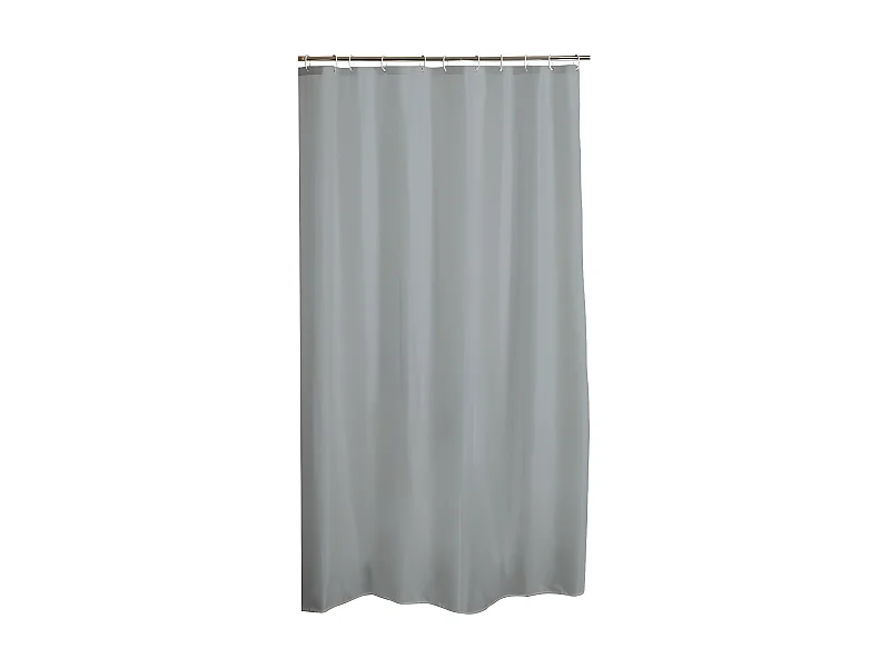 Rideau de Douche PEVA "Vitamine II" 180x200cm Gris Clair