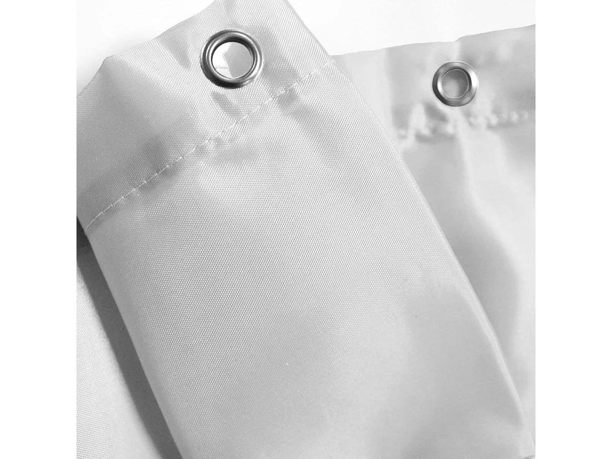 Rideau de Douche Uni "Essencia" 180x200cm Blanc