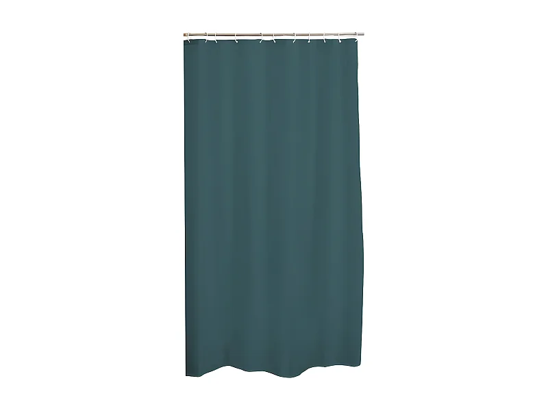 Rideau de Douche PEVA "Vitamine II" 180x200cm Bleu Émeraude