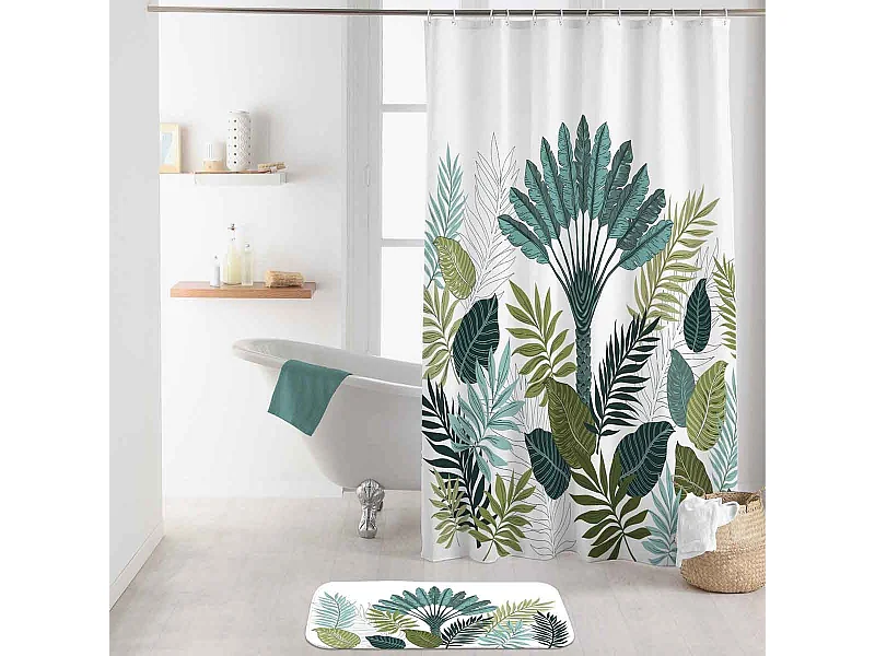 Rideau de Douche "Panazio" 180x200cm Vert