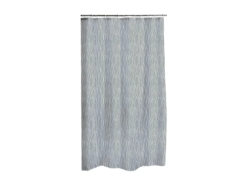 Rideau de Douche Imprimé "Urban" 180x200cm Gris Clair