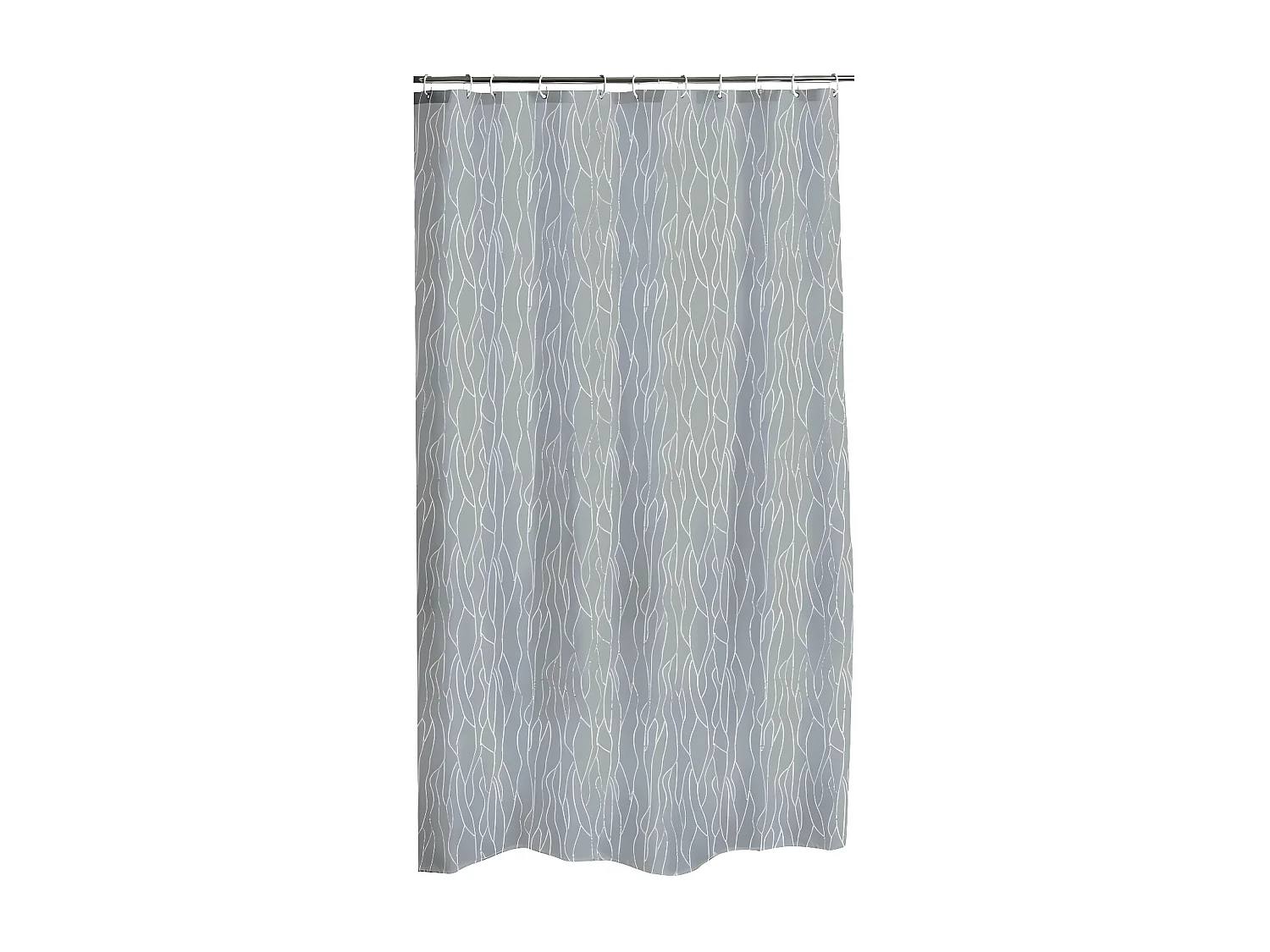 Rideau de Douche Imprimé "Urban" 180x200cm Gris Clair