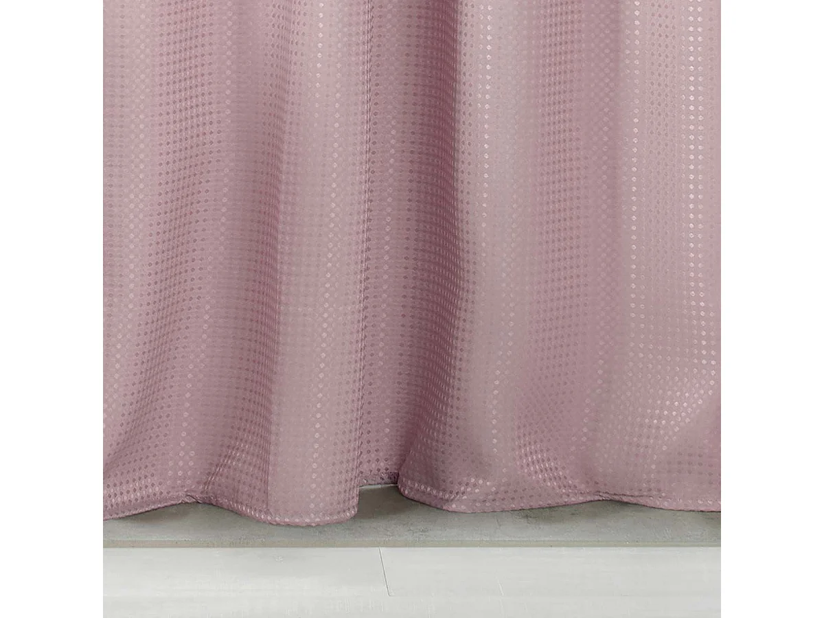 Rideau de Douche "Quartz" 180x200cm Rose Poudré