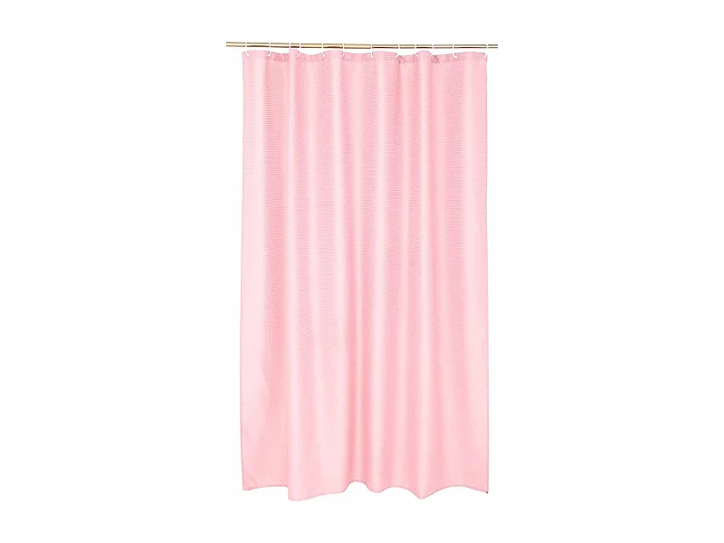 Rideau de Douche "Quartz" 180x200cm Rose Poudré