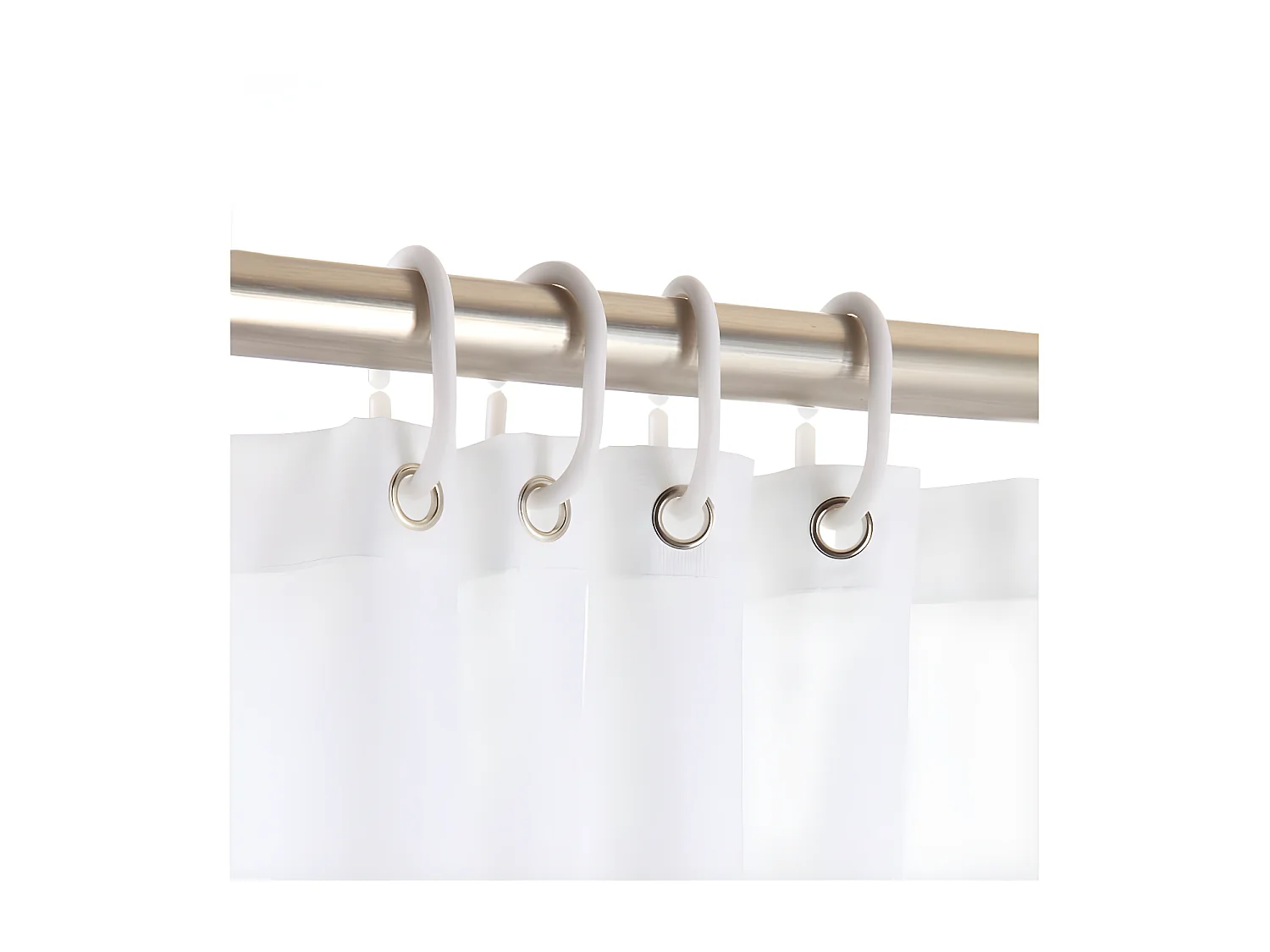 Rideau de Douche Uni "Essencia" 180x200cm Framboise