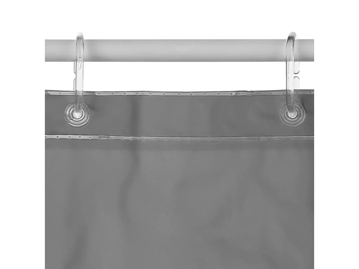 Rideau de Douche "Eva" 180x200cm Gris
