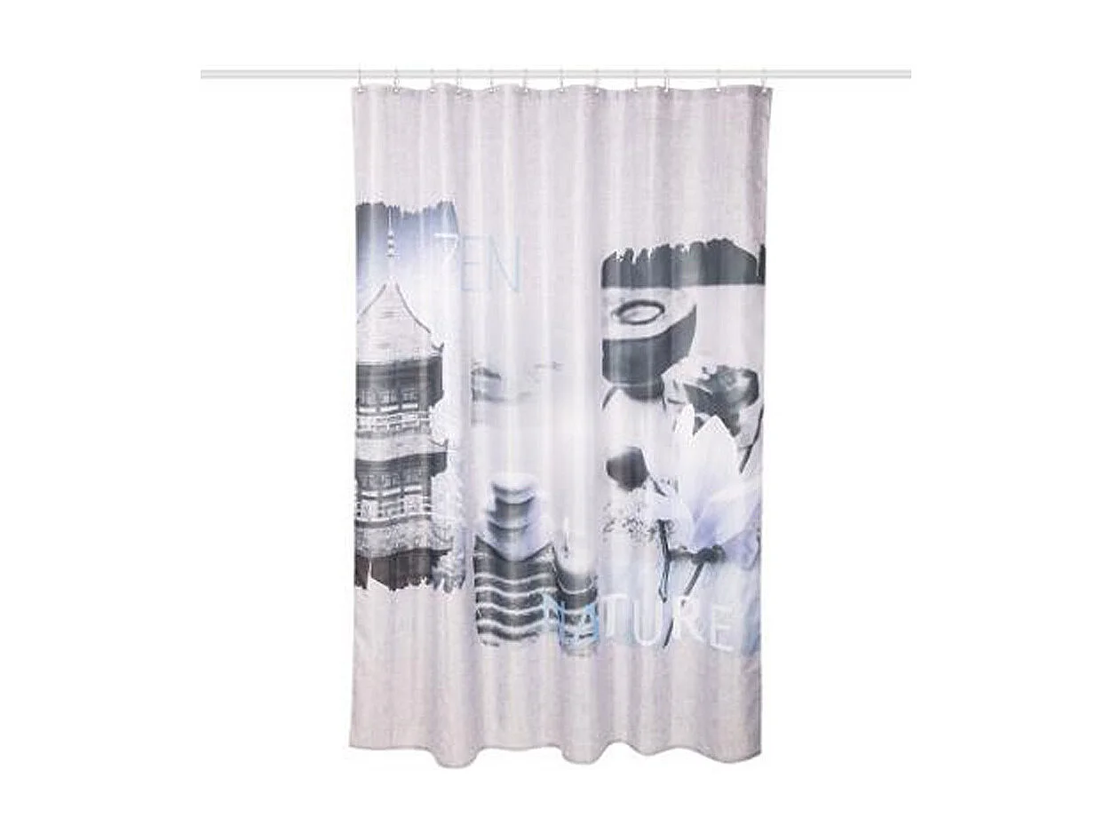 Rideau de Douche "Spirit II" 180x200cm Bleu