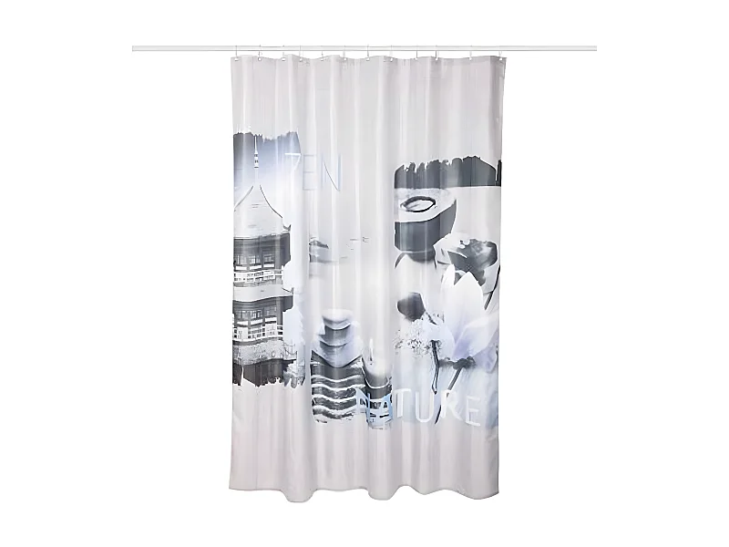 Rideau de Douche "Spirit II" 180x200cm Bleu