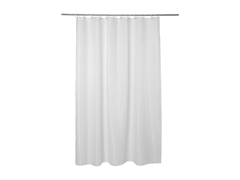 Rideau de Douche "Nid d'Abeille" 180x200cm Blanc