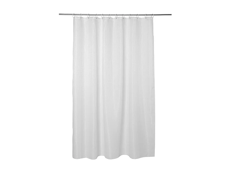 Rideau de Douche "Nid d'Abeille" 180x200cm Blanc