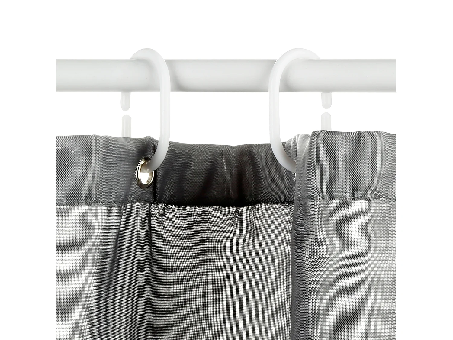 Rideau de Douche "Polyester" 180x200cm Gris