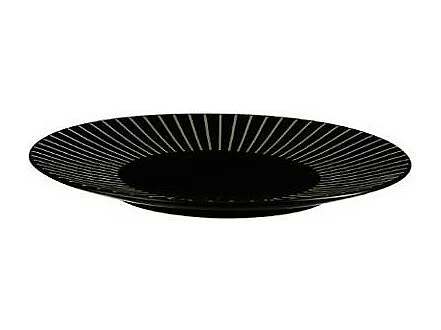 Lot de 6 Assiettes Plates "Sun" 27cm Noir