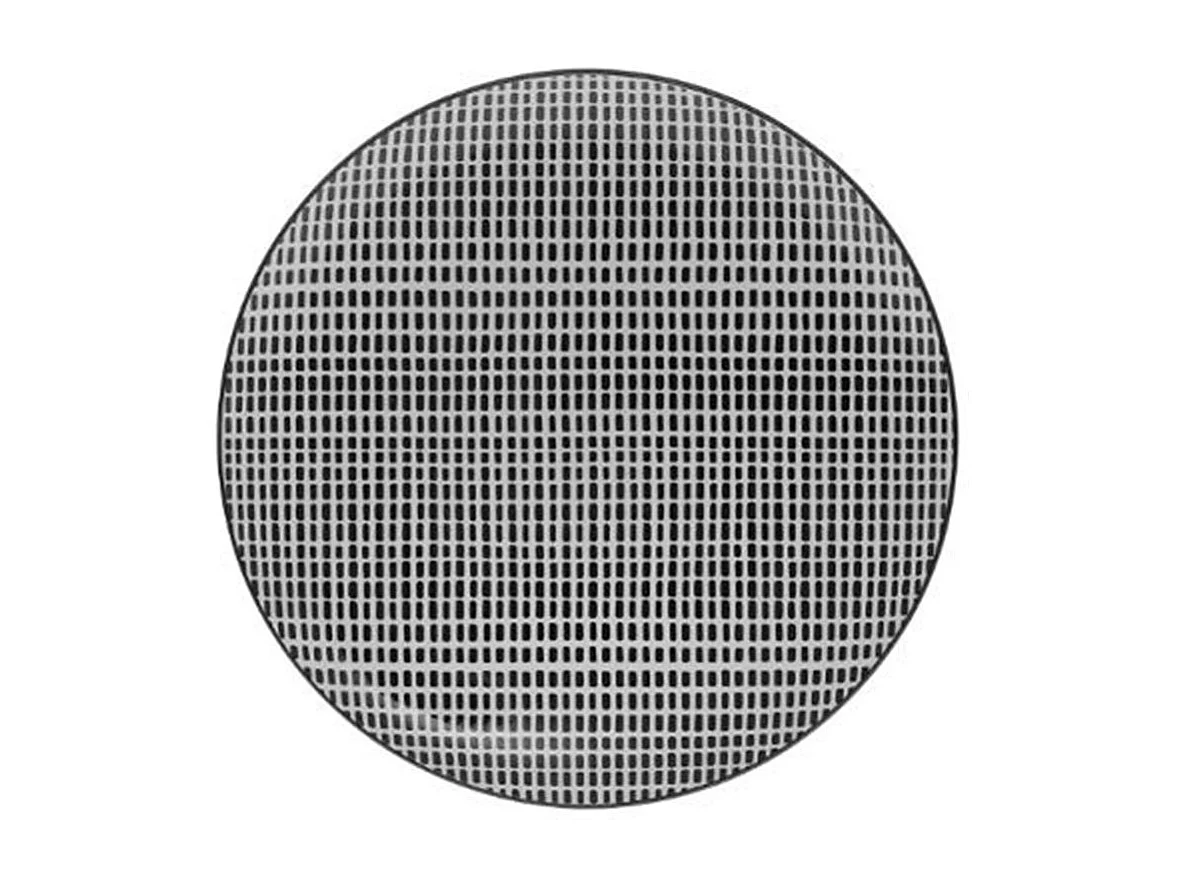 Lot de 6 Assiettes Plates "Bohemia Square" 26cm Noir