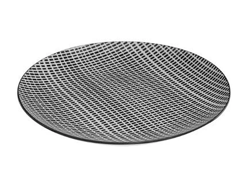 Lot de 6 Assiettes Plates "Bohemia Square" 26cm Noir