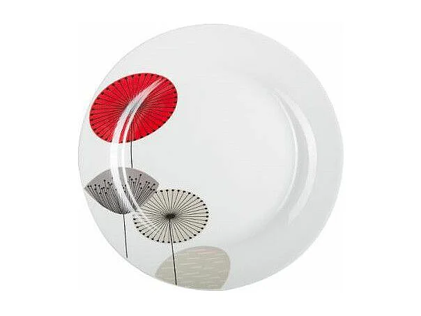 Lot de 6 Assiettes Plates "Osara" 27cm Blanc