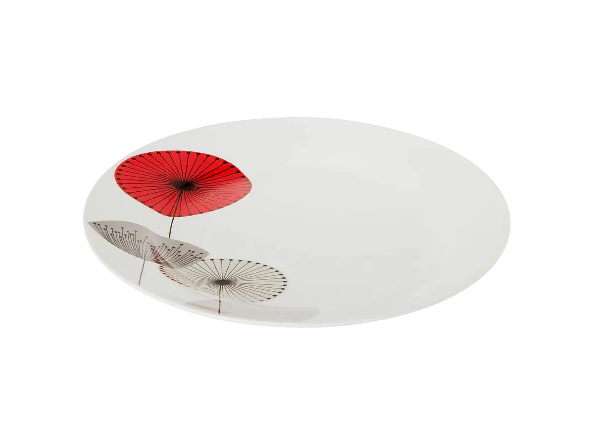 Lot de 6 Assiettes Plates "Osara" 26cm Blanc