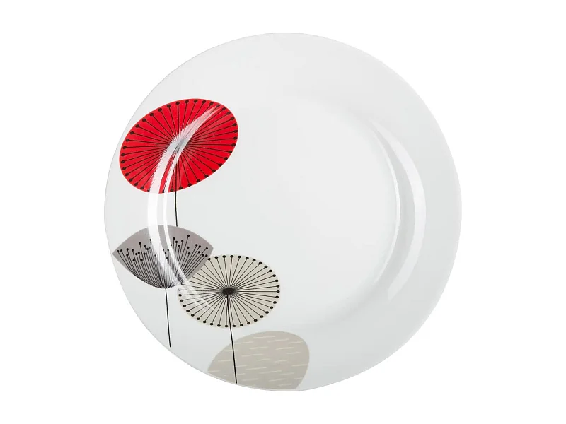 Lot de 6 Assiettes Plates "Osara" 27cm Blanc