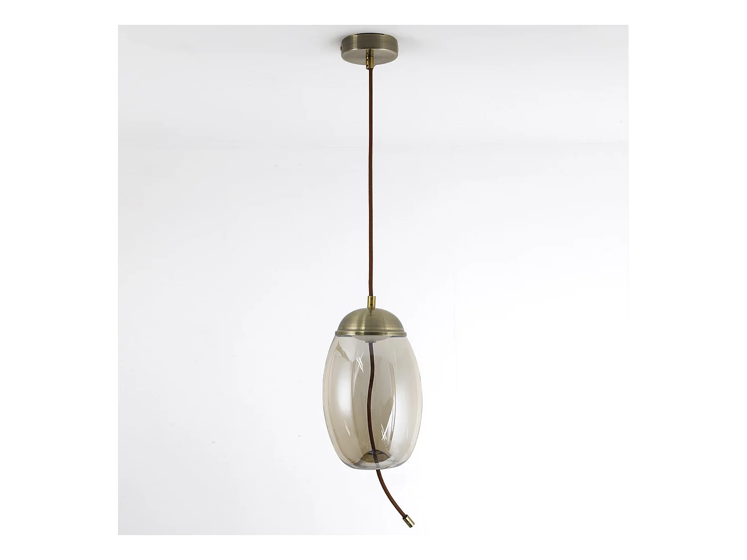 Suspension en Verre Led "Dalio" 29cm Transparent