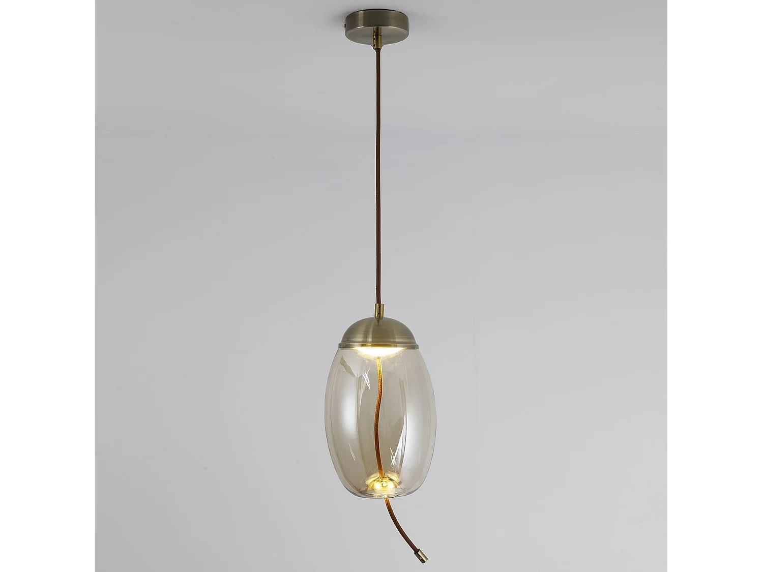 Suspension en Verre Led "Dalio" 29cm Transparent