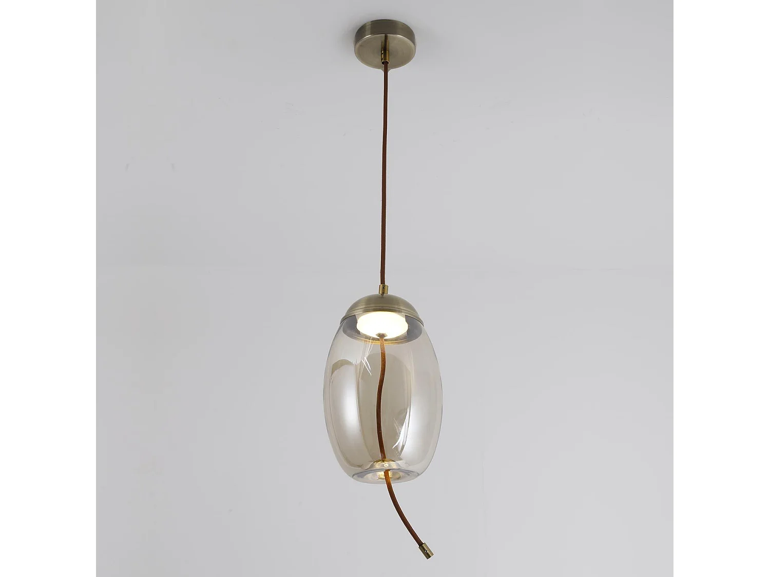 Suspension en Verre Led "Dalio" 29cm Transparent