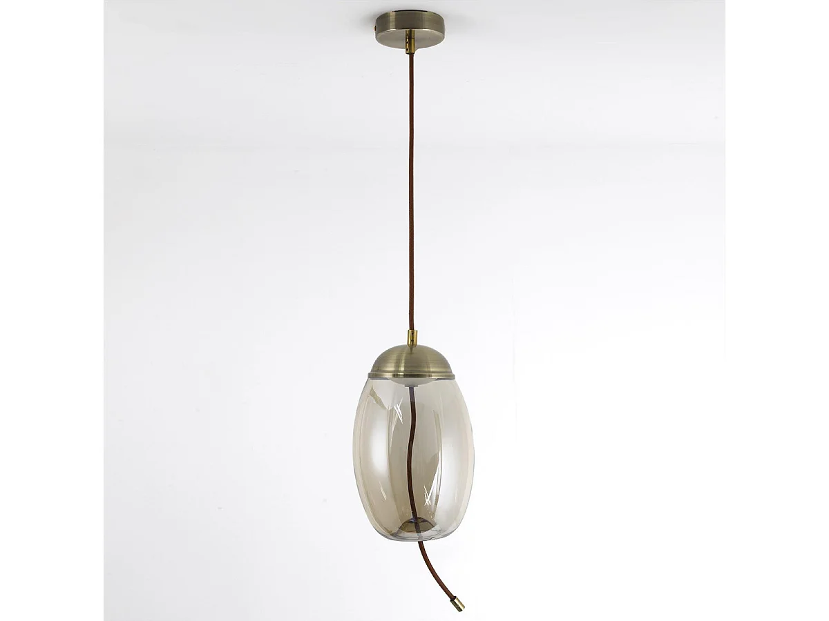 Suspension en Verre Led "Dalio" 29cm Transparent