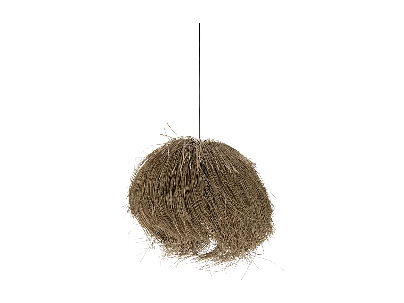 Lámpara colgante Hardy de hierba natural H 58 cm