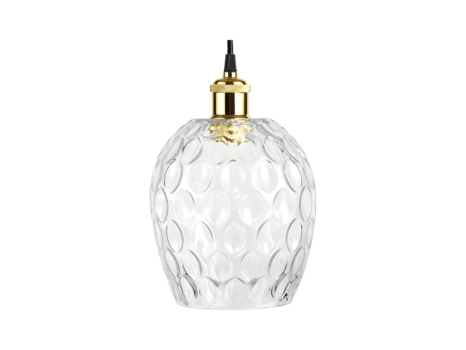 Lampe Suspension Déco "Corona" 27cm Transparent