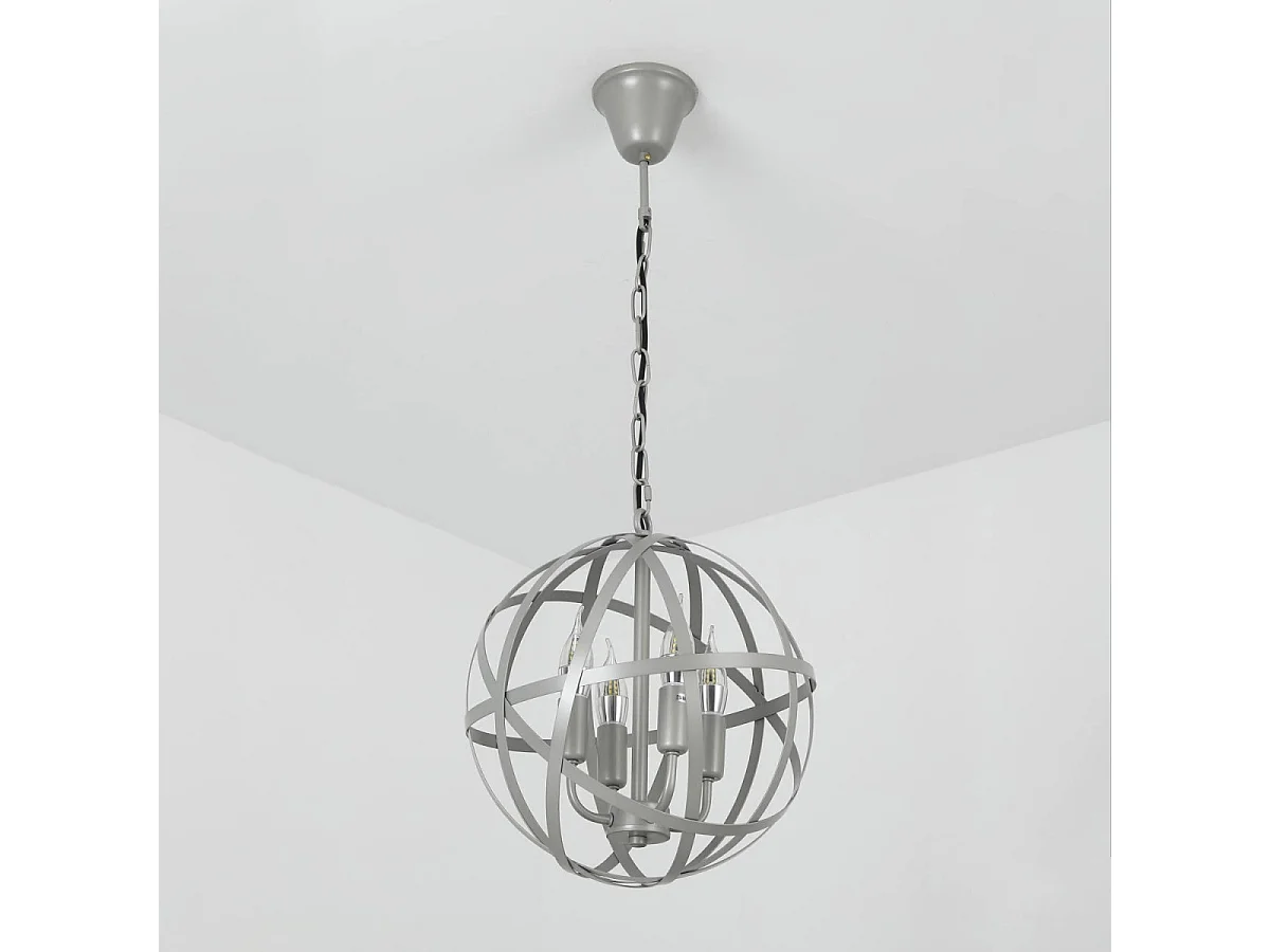 Suspension Jupiter Métal Gris