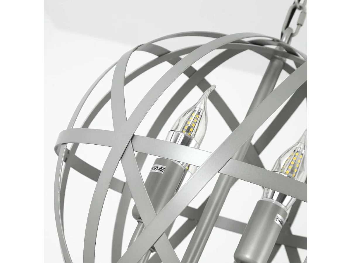Suspension Jupiter Métal Gris