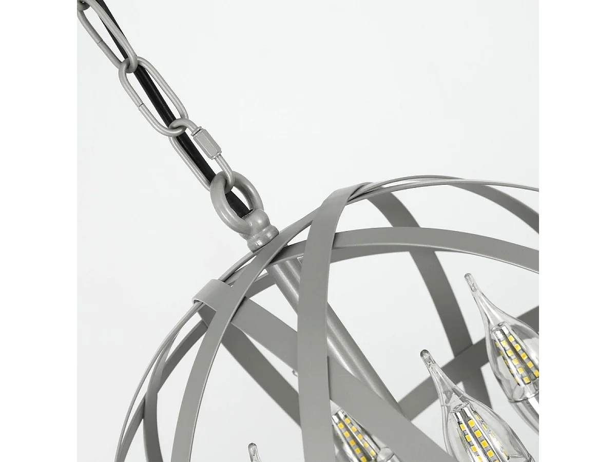 Suspension Jupiter Métal Gris