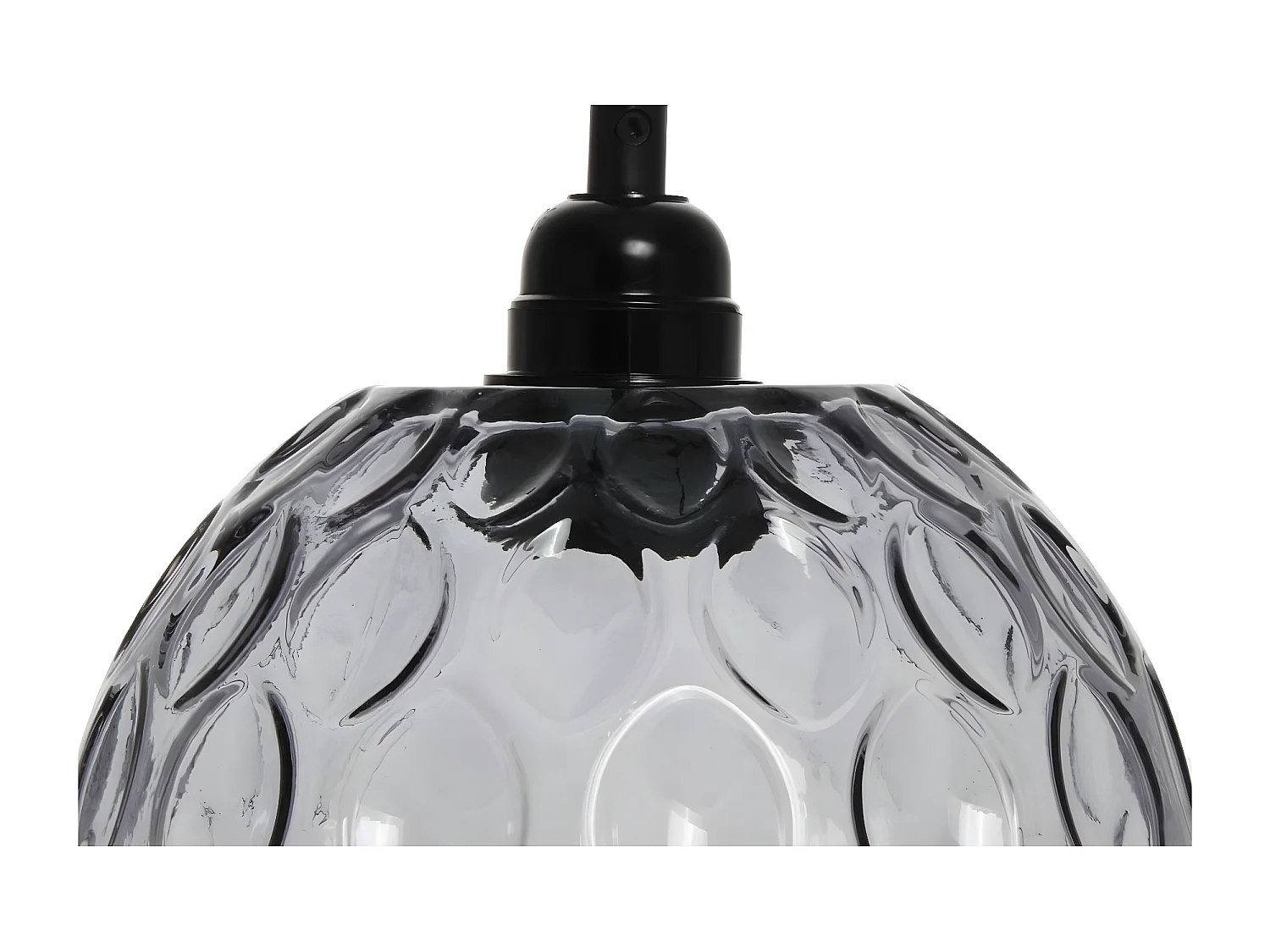 Lampe Suspension Déco "Corona" 27cm Gris