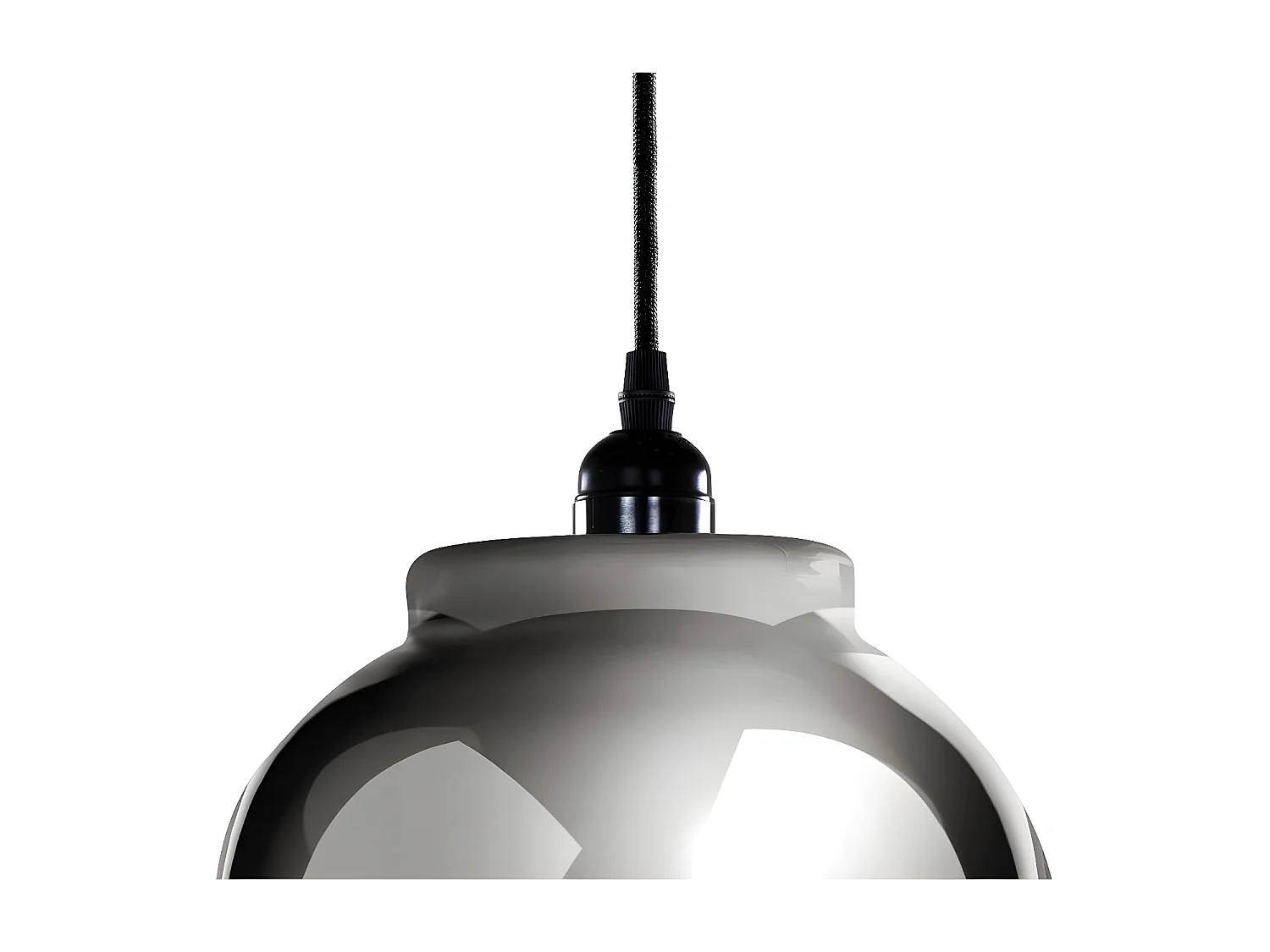 Lampe Suspension en Verre "Sombra" 29cm Noir