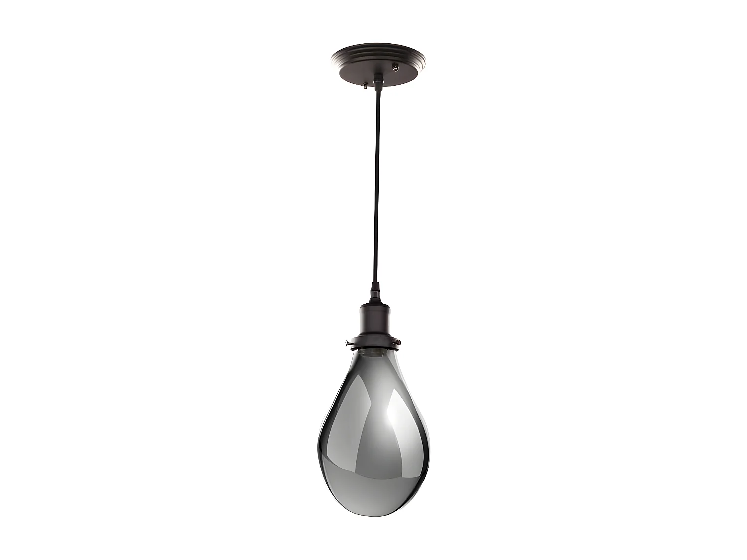 Lampe Suspension Design "Sancho" 25cm Gris