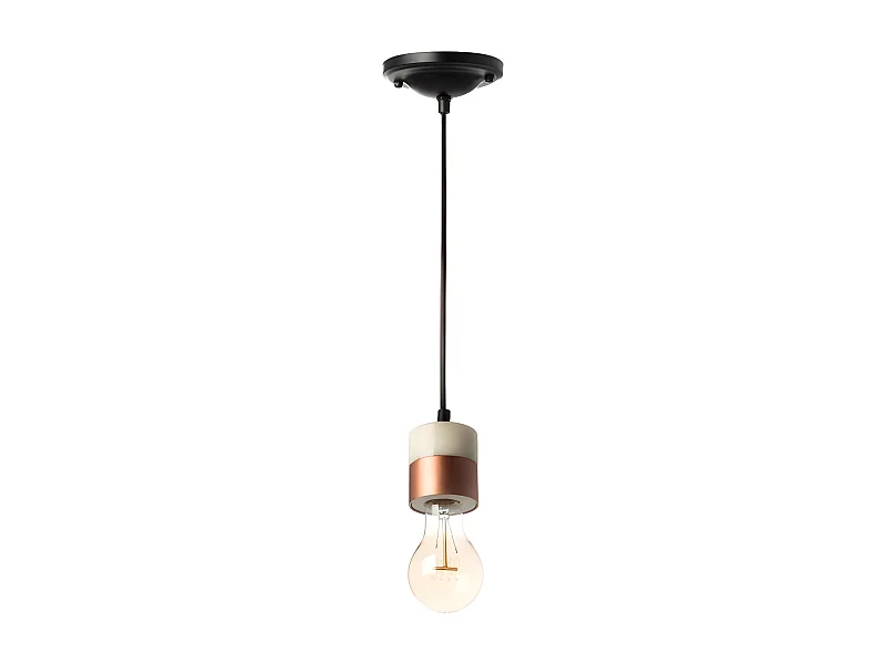 Lampe Suspension en Marbre "Musica III" 7cm Cuivre